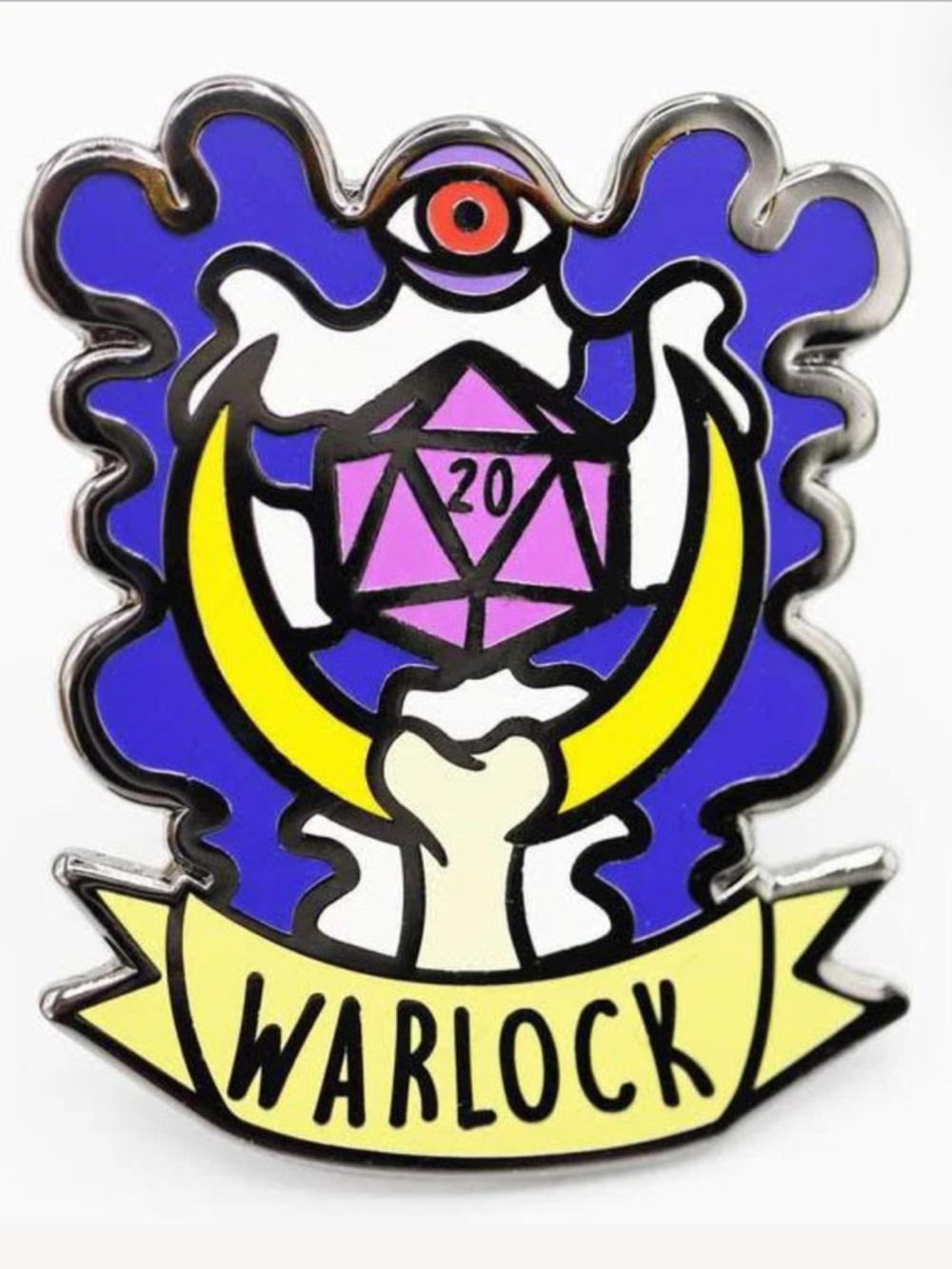 Banner Class Pin - Warlock - Foam Brain Games Enamel Pin